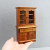 1:12 Casa de muñecas Miniatura Casa de muñecas Muebles en miniatura Escena de comida y juego Adornos Librero vertical