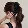 Pinza de banana para cabello con lazo multicapa coreana para mujer, Nuevo estilo 2025, Pinza para coleta en la parte posterior de la cabeza, Accesorios para el cabello de estilo suave