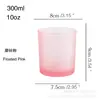 Nuevo frasco de vidrio para velas de 300 ml, galvanizado, chapado iónico, de colores, botella de vidrio spot, taza para velas de aromaterapia