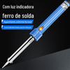 Luz indicadora ferro de solda elétrico ferramentas de soldagem elétrica doméstica soldador elétrico multi-estilo reparo solda pintura solda estanho ferro cromado elétrico
