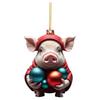 Pendente Decorativo de Carro Porquinho Balão Divertido Transfronteiriço Acrílico Plano Interior de Carro Natal Natal