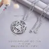 Pu Zuo Cor Forte que se Mantém Prata Areia Banhada a Cobre Inlaid Diamante Tigre Cubo de Açúcar Planeta Contas da Fortuna Colar Novo Estilo Chinês Corrente de Clavícula Corrente de Pescoço