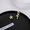 Diseño Simple Estilo Frío Geométrico con Diamantes Incrustados y Perlas Clip para Hueso de la Oreja Lazo Amor Accesorios para la Oreja Aretes para Mujer