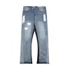 25 Galería de Marcas de Moda Transfronteriza Departamento Pantalones Acampanados con Bloques de Color y Salpicaduras de Tinta para Hombres y Mujeres Pantalones Rectos de Longitud Completa High Street