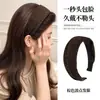 Estilo Retro, Personalidad Perezosa, Diadema de Lunares Plisada de Ala Ancha, Sensación Retro de Nicho de Alta Gama, Accesorio de Diadema para Lavarse la Cara