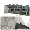Grano de Madera Hormigón Transparente Tablero de Colgado en Seco Hormigón Decorativo para Paredes Interiores y Exteriores Tablero de Colgado en Seco con Grano de Bambú Paisajismo de Jardín