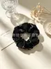 Goma para coleta con bloques de color, Versátil tela estilo retro francés para atar el pelo, Accesorio para el cabello, Al por mayor en stock