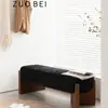 Banco Longo Moderno Minimalista com Pernas de Madeira Maciça, Banco de Fim de Cama para Quarto, Banco para Trocar Sapatos na Entrada, Banco de Lazer e para Convidados na Sala de Estar, Banco Longo para Casa