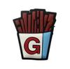 Charms Criativos para Tamancos com Tema de Comida Acessórios para Sapato de Borracha Macia PVC Cola Batata Frita Decorações de Fivela para Sapato de Jardim