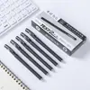 Caneta Neutra Gp380 Preta Fosca Caneta de Assinatura Papelaria de Negócios Exame de Estudante Atacado Caneta de Carbono Tubo de Agulha 0,5mm