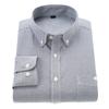 Nova Camisa Oxford Masculina de Manga Longa 2020 Camisa Masculina Jovem Slim-fit Não Amassa Comércio Exterior Transfronteiriço