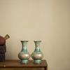 Jingdezhen Esmalte Florero Arreglo Floral Cerámica Antigua China Retro Adornos Decoración Hogar Sala de Estar Adornos