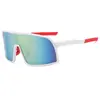 Gafas de Sol Deportivas de Marco Grande Transfronterizas Europeas y Americanas con Recubrimiento de Colores y Antirreflejantes para Ciclismo, Carrera al Aire Libre y Montañismo