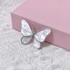 Broche de mariposa antifritilar de alta gama, alfiler de perla antiexposición, alfiler de ramillete en stock, fábrica, venta al por mayor, accesorios de ropa