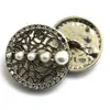 Botones de Perla de Aleación al por Mayor Botones Metálicos de Diamante Pedrería Ropa Exterior Estilo Pequeño Fragante Botones para Traje de Ropa Exterior