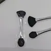 Cepillo Limpiador Facial Portátil de Silicona de Doble Cabezal con Diseño en Forma de Abanico para Crear Espuma Fina y Densa para Lavar el Rostro y Aplicar Mascarillas Faciales