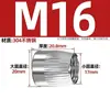 Tuerca Cónica de Acero Inoxidable 304/201 con Expansión Interna Moleteada Antideslizante Tapa de Tornillo de Tuerca Cónica M6M8M10M12Mm