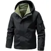 Jaqueta Masculina Três Provas para Uso Externo Novo Estilo 2026 Moda Primavera e Outono Marca Tendência com Capuz Roupa de Trabalho Jaqueta Casual Estilosa