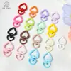 Chaveiro Pingente Fivela Universal Coração de Liga Colorido Acessórios DIY Pingente Cor de Doce Fivela de Mola Pingente de Bolsa