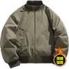 Chaqueta de aviador de algodón acolchado para invierno con cuello alto, talla grande, abrigo grueso, chaqueta de algodón acolchado para pareja, moderna, engrosada y cálida