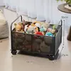 Estante organizador de juguetes para niños, organizador para carriola de bebé, caja de juguetes con ruedas, cesto para ropa sucia, herramienta organizadora, móvil