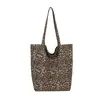 Bolso Leopardo de Gran Capacidad para Viaje Casual para Mujer 2026 Nuevo Versátil de Hombro Cruzado de Mano Tote