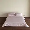 Luxo Leve Inicial Algodão Macio Contagem 100 Algodão de Fibra Longa Jacquard Bordado 100% Algodão Conjunto de Quatro Peças Lençol de Cama Puro Capa de Edredom Roupa de Cama 4
