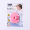 Escova de Limpeza para Banho de Bebê Esfoliante Escova de Shampoo de Silicone para Bebê Desenho Animado Escova Massageadora de Limpeza para Remover Escamas de Bebê