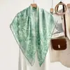 Bufanda de Georgette de Seda para Mujer, Nuevo Estilo Primavera y Otoño, Elegante Bufanda de Seda, Chal de Lujo Ligero, Bufanda Versátil, Bufanda Fina de Seda