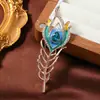 Broche Estilo Chino Esmalte Imitación Flor de Loto Urraca Hoja de Loto Broche para Mujer Dinastía Han Cheongsam Corsage Suéter Cárdigan Hebilla