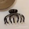 Presilha de Metal Garra de Abóbora Média Grande Pinça Tubarão Simples Versátil Elegante Luxo Leve Grampo para a Nuca Acessório de Cabelo