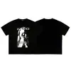 Verano Nuevo Erd Rico Segunda Generación Retrato Graffiti Casual Camiseta de Manga Corta para Hombre y Mujer Wdw Holgada Americana High Street Camiseta