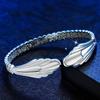 Pulseira de Prata Feminina Asas de Anjo Pulseira de Prata Sereia Moda Japonesa e Coreana Pulseira Joia de Prata Presente Tanabata