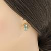 Estación independiente joyería de cobre microincrustada para mujer aretes de botón de abeja dulces y lindos aretes de temperamento de celebridad de Internet suministro transfronterizo