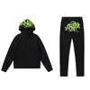 Synaworld Sudadera con Forro Polar Estampado de Espuma Tridimensional para Hombre y Mujer Suéter Holgado Casual Traje de Pantalón Pareja