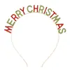 Más Vendido en Europa y América, Nueva Elegante y Atmosférica Diadema de Cristal con Mensaje de Feliz Navidad y Año Nuevo