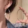 Nuevos Pendientes de Aro Exagerados 2025 para Mujer, Lujo Accesible, Pendientes Elegantes de Gama Alta, Pendientes Adecuados para Caras Redondas
