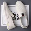 Zapatos de Cuero para Hombre Versátiles de Suela Blanda Zapatos Casuales para Hombre Zapatos Slip-on Estilo Británico Zapatos de Negocios para Hombre Negros Zapatos de Trabajo Casuales