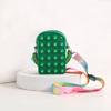 Monedero de silicona con forma de roedor explosivo pionero, con forma de fruta de dibujos animados, para descompresión, con música, para colgar y llevar como bolsa de juguete de descompresión.