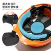 Casco de seguridad para obras de construcción todo el año, transfronterizo, con almohadilla redonda, banda antisudor, antifricción para otoño e invierno, forro de malla lavable