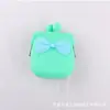 Bolsa de Cosméticos Quadrada com Laço Bolsa de Chave de Silicone com Laço Carteira Feminina com Laço