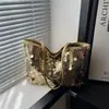 Bolsa Feminina Fashionável Estilo Coreano com Franjas e Lantejoulas 2025 Nova de Grande Capacidade Moda para o Dia a Dia Ombro de Mão Bolsa Tote