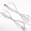 Cabo de Alimentação com Interruptor de Tomada Transparente de 1.8m Botão Interruptor 304 Cabo para Luminária de Mesa Luminária de Chão Cabo de Eletrodoméstico