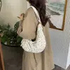 Bolsa de Ombro Transversal Estilo Coreano Casual com Estampa de Estrelas para Mulheres, Nova Coleção 2026, Bolsa Transversal de Grande Capacidade, Versátil e Adequada para o Dia a Dia, Bolsa Formato Dumpling