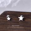 Brincos de estrela com fivela de parafuso feminino, estrela de cinco pontas, plugue de orelha grátis, criação de moda, verão 2022 S999