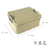 Elegante Caja Metálica para Pastel de Piña con Acabado Mate y Cierre, Caja de Metal de Grado Alimenticio para Hornear Pasteles, Galletas y Dulces