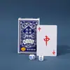 [Dados Grátis] Cartas de Mahjong Impermeáveis Espessadas Cartas de Mahjong Portátil para Exterior Viagem Conjunto Simples de Mahjong