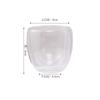 En stock Venta al por mayor Vaso de Agua de Vidrio Grueso de Borosilicato Alto Transparente Aislado Térmicamente Vaso para Bebidas Lácteas con Forma de Huevo Vidrio de Doble Capa