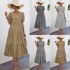 Novedades Primavera y Verano 2026, Artículos Más Vendidos y Populares en Ebay y Amazon, Vestido de Pastel Elegante y Perezoso Estilo Princesa con Mangas Abullonadas