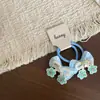 Nuevo Clip para el Cabello de Niña con Forma de Corazón de Encaje Azul Fresco, Goma para el Cabello, Pasador, Pinza Lateral, Banda Elástica